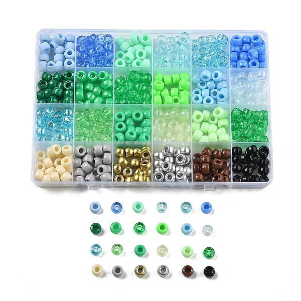 24 Styles DIY Acrylic & PP Plastic Crow Beads