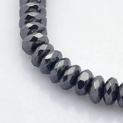 Electroplate Non-magnetic Synthetic Hematite Beads Strands