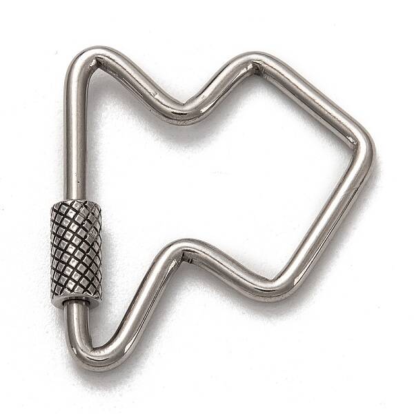 Non-Tarnish 304 Stainless Steel Screw Carabiner Lock Charms