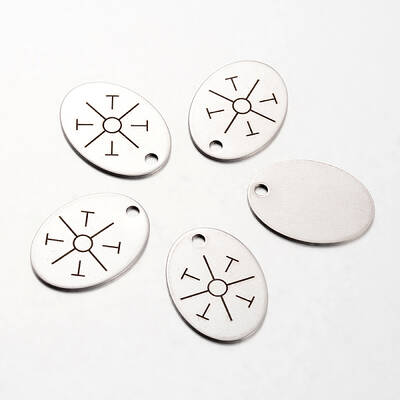 Non-Tarnish Spray Painted Stainless Steel Pendants