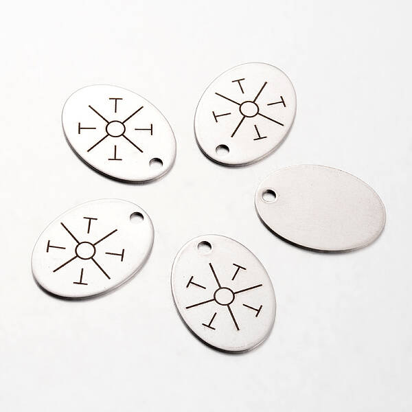 Non-Tarnish Spray Painted Stainless Steel Pendants
