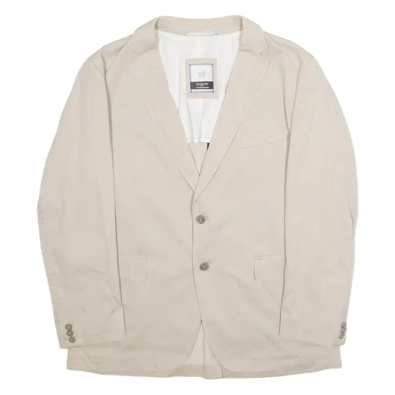 BUGATTI Mens Blazer Jacket Cream L