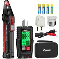 KAlWEETS Outlet Tester Electrical GFCl Receptacle Detector with LCD Display, AC Circuit Breaker Finder Tool with Alert LCD Di...