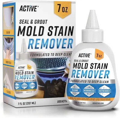 ACTIVE Mold Stain Remover Gel Cleaner Heavy Duty Stain Cleaner for Front Loader Washing Machine Seal, Bathroom Grout, Shower,...