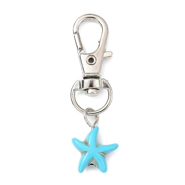 Synthetic Turquoise  Starfish Pendant Decorations