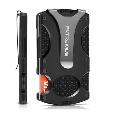 Extremus Tactical Wallet, Slim Men Tactical Wallet with Money Clip and Credit Card Holder