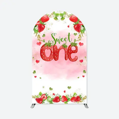 Aperturee Sweet One Girl Birthday Double Sided Arch Backdrop | Chiara Arch Backdrop Diy | Round Arch Backdrop Cover | Diy Chi...