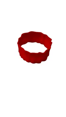 3D Printed Bicep Cuff in Red | Size: O/S