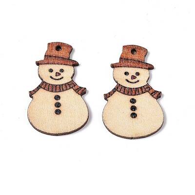 Printed Poplar Wood Pendants