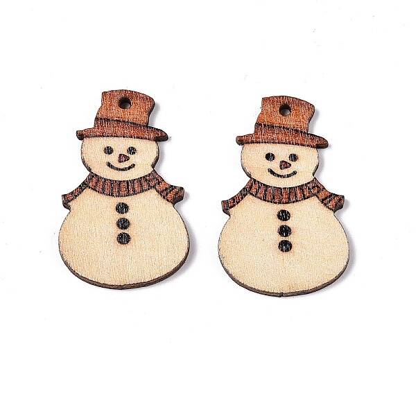 Printed Poplar Wood Pendants
