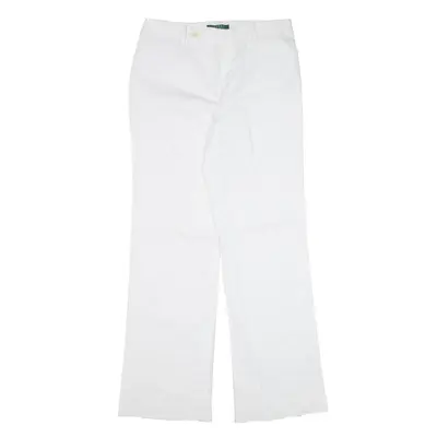 LAUREN RALPH LAUREN Trousers White Relaxed Straight Womens W28 L29