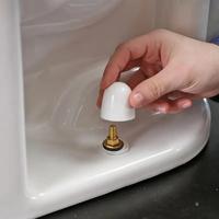 Toilet Bowl Bolt Cap (6 Counts/set), Round Plastic Push-on Toilet Bowl Bolt Cap, Easy Installation Cap, Toilet Parts, Home Su...