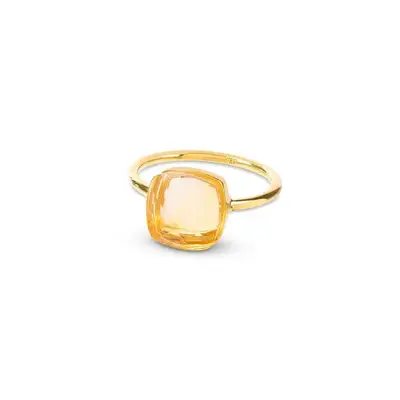 Sophia Citrine Gold Ring | RING SIZE: LARGEST 9 (US) – R (UK) – 59 (EU)