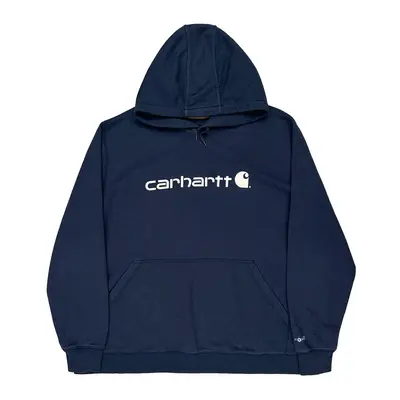 Carhartt Graphic Hoodie - 3XL Blue Cotton Blend | Size: xxx-large