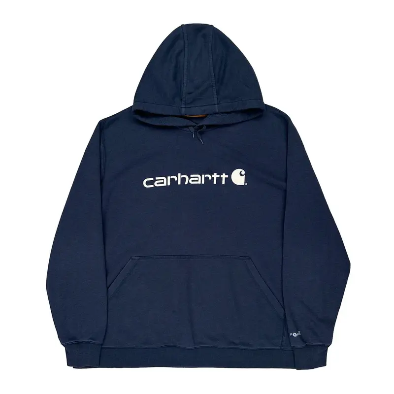 Carhartt Graphic Hoodie - 3XL Blue Cotton Blend | Size: xxx-large