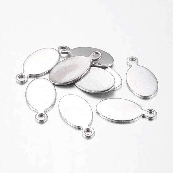 Tarnish Resistant 201 Stainless Steel Stamping Blank Tag Pendants