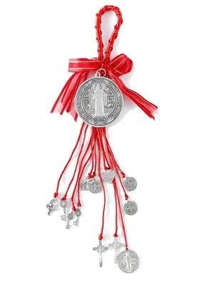 Saint Benedict Medal Protection Blessing Charm Catholic San Benito Medalla Handmade Jewelry Christmas Halloween Gift Charms C...
