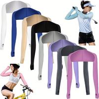 Women's Sun Protection Golf Arm Sleeves, Breathable Elbow Length Cooling Arm Sleeves, Outdoor Cycling Arm Sleeves, Sports & O...