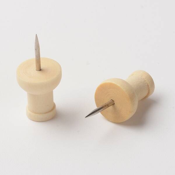 Wooden Map Pins