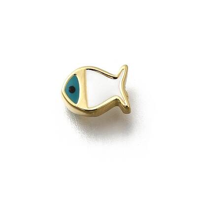 Brass Enamel Beads