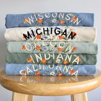 Embroidered State Wildflower Tee