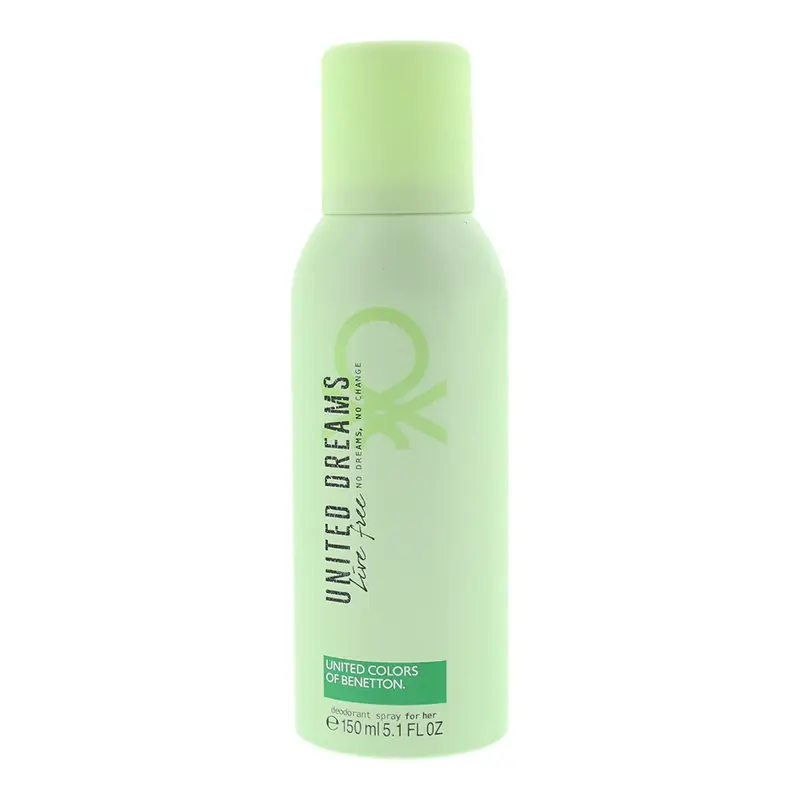 Benetton United Dreams Live Free floreale fruttato fresco deodorante spray per donna 100 ml
