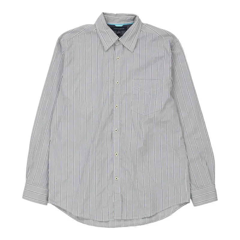 Tommy Hilfiger Striped Shirt - Medium Grey Cotton