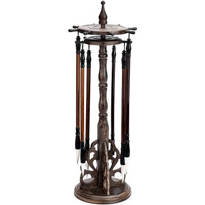 Wenge Wood Rotatable Drawing Brush Holder
