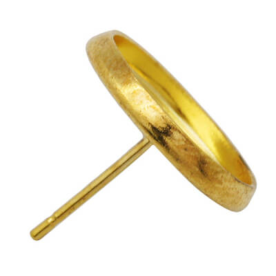 Brass Stud Earring Settings