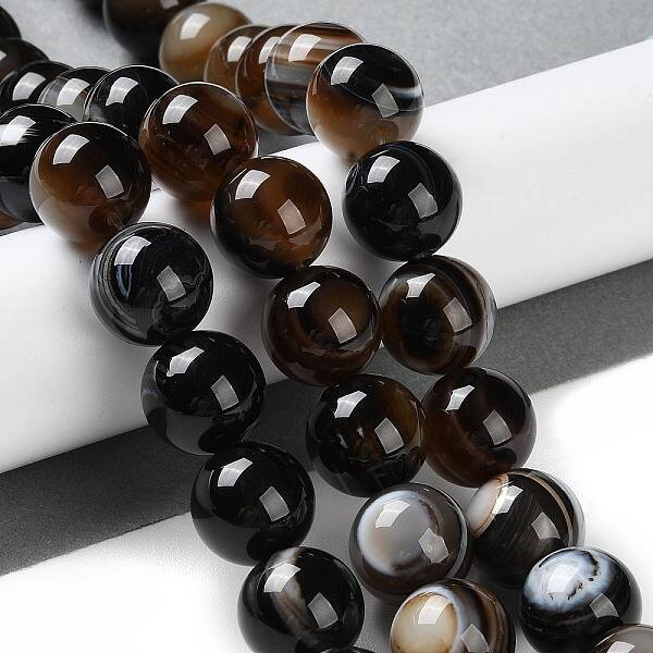 Natural Eye Agate Beads Strands