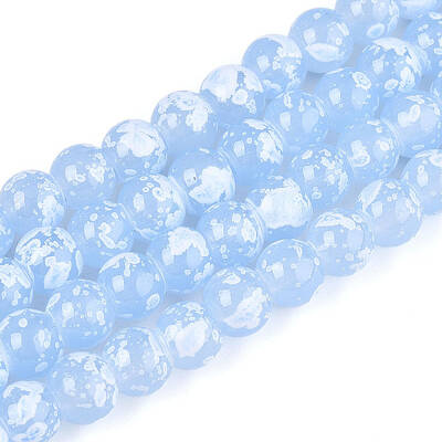 Baking Paint Glass Beads Strands