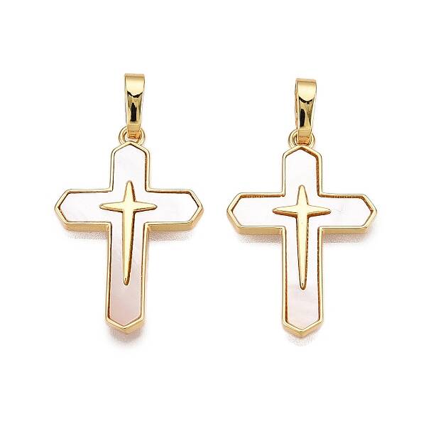 Brass & Shell Pendants