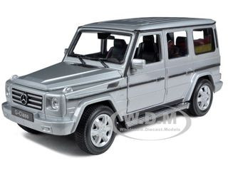 Mercedes Benz G Class Wagon Silver 1/24-1/27 Diecast Model Car by Welly