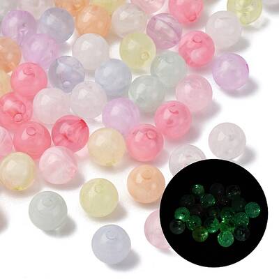 Luminous Transparent Acrylic Beads