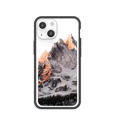 Clear Alps iPhone 13 Mini Case With Black Ridge