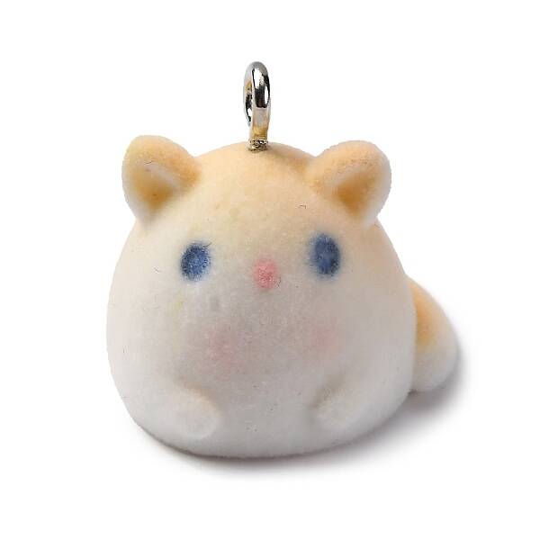 Flocky Animal Resin Pendants
