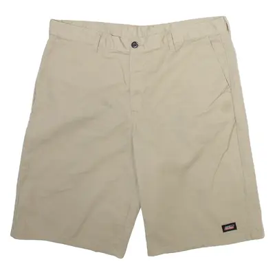 DICKIES Mens Workwear Shorts Beige Relaxed XL W38