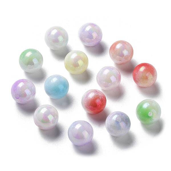Two Tone Opaque Acrylic Beads