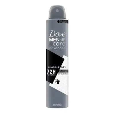 Dove Men Advanced Invisible Dry 72h Anti-Yellow Anti-Perspirant Spray 200ml Spray