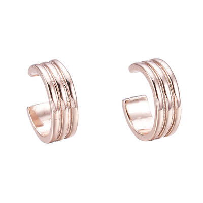 Brass Cuff Earrings