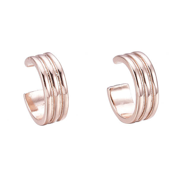 Brass Cuff Earrings