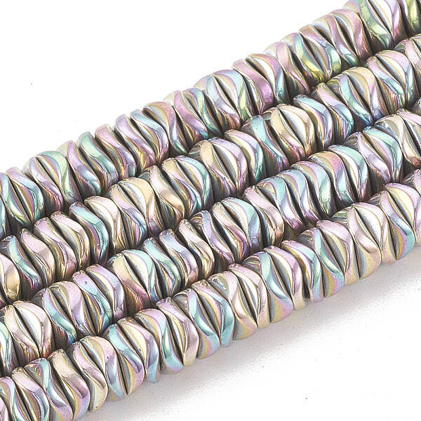 Electroplate Non-magnetic Synthetic Hematite Beads Strands