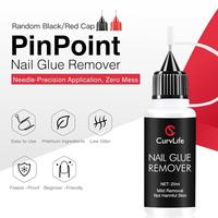 Curvlife 20ml Nail Glue Remover – Gentle Non-Acetone Formula for Press-On Nails, Soft Gel, Nail Tips | Precise Pinpoint Dro...