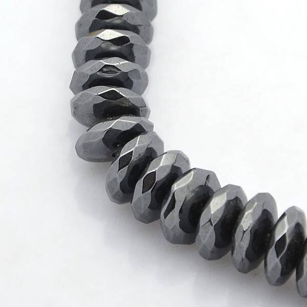 Electroplate Non-magnetic Synthetic Hematite Beads Strands