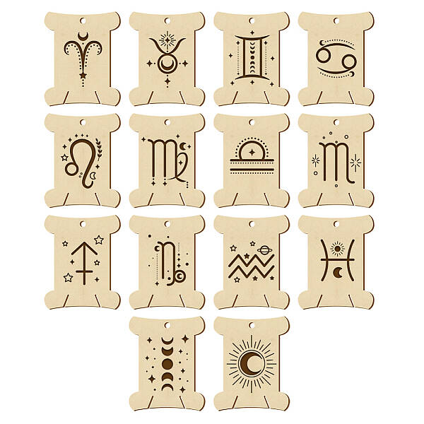 14Pcs 14 Style Plywood Thread Winding Boards