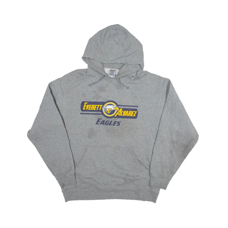 JERZEES Everett Alvarez Eagles Hoodie Grey Pullover Mens L