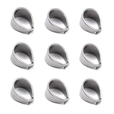 Tarnish Resistant 304 Stainless Steel Snap on Bails