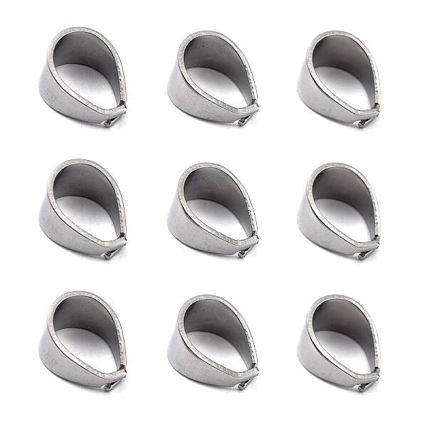Tarnish Resistant 304 Stainless Steel Snap on Bails