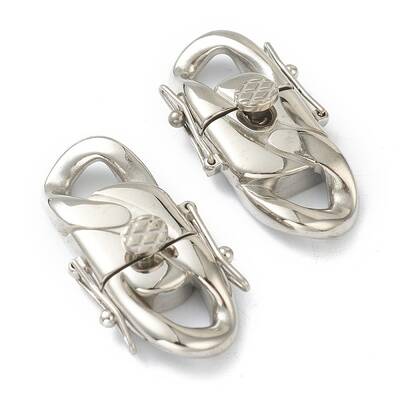 Non-Tarnish 304 Stainless Steel Twister Clasps