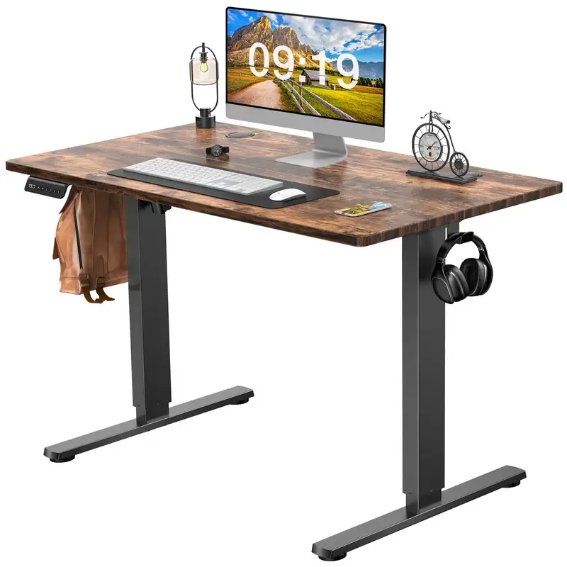 Electric Height Adjustable Standing Desk,Sit to Stand Ergonomic Computer Desk 40'' x 24
